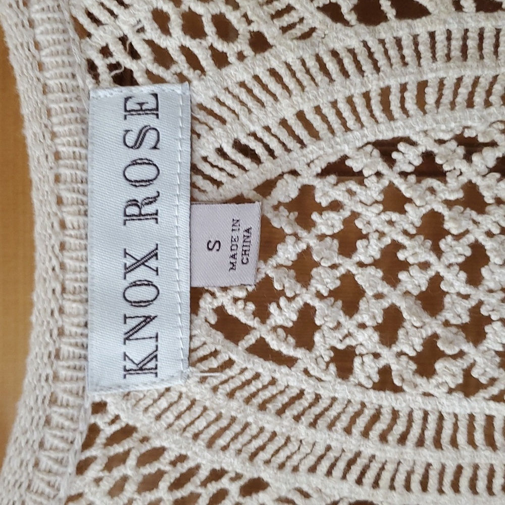 Knox Rose Womens S Short Sleeve Cardigan - Picture 3 of 5